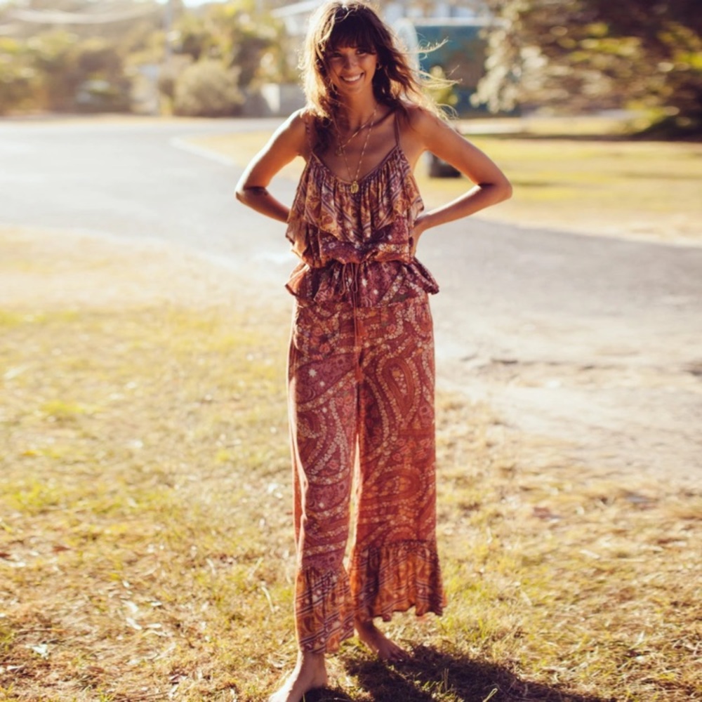 LAST ONE! 5⭐️ Indio Cropped Paisley Pants - Picture 4 of 8